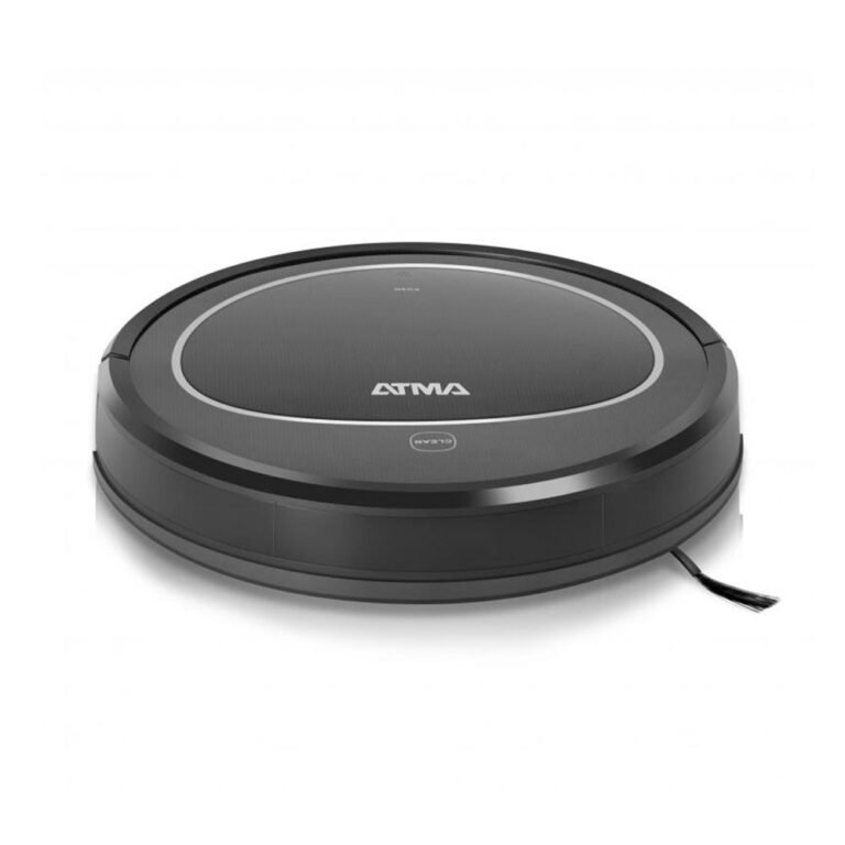 Aspiradora robot Atma AS8992N negra, vista superior